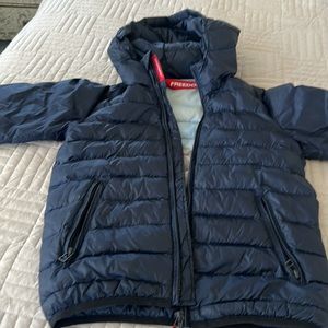 Freedomday boys navy blue puffer jacket size 8